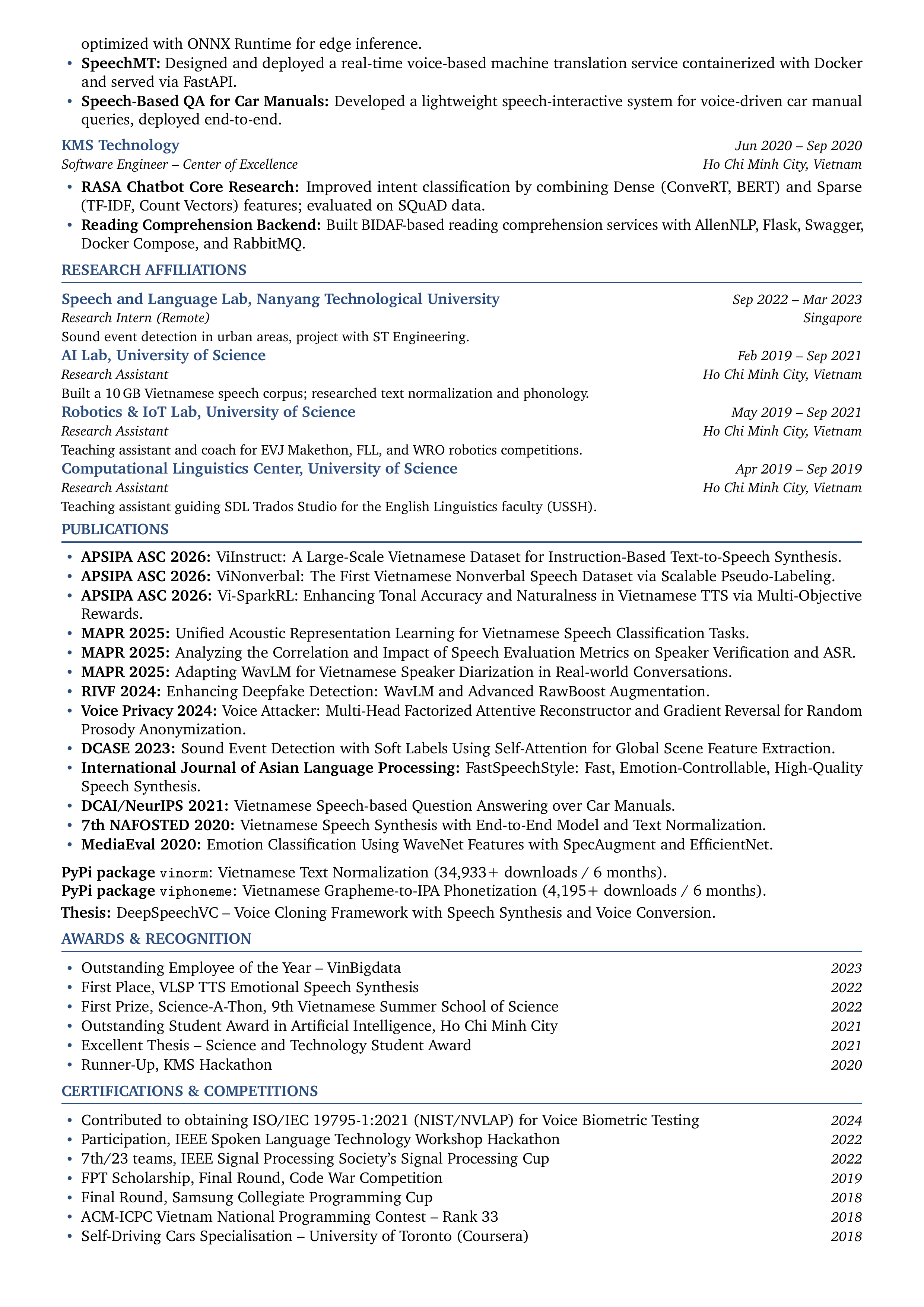 Do Tri Nhan Resume Page 2